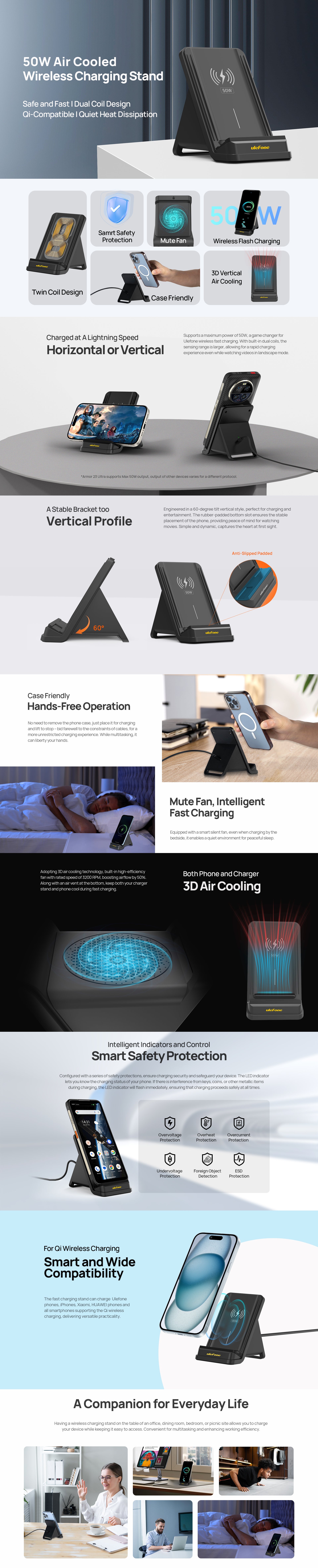 50W Wireless Charging Stand feature 1