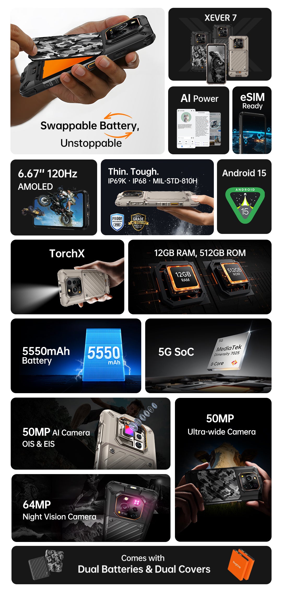 RugOne Xever 7 mobile feature 2