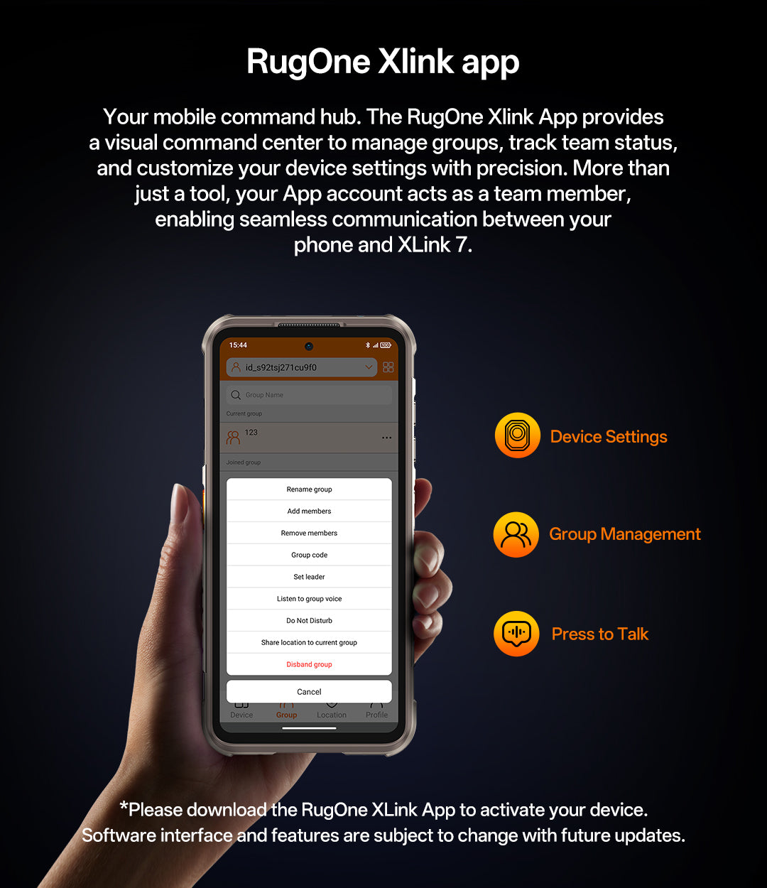 RugOne Xlink 7 mobile feature 27